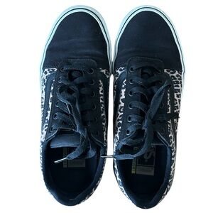Women’s VANS Ortholite Black Leopard Sneakers Size 9.5